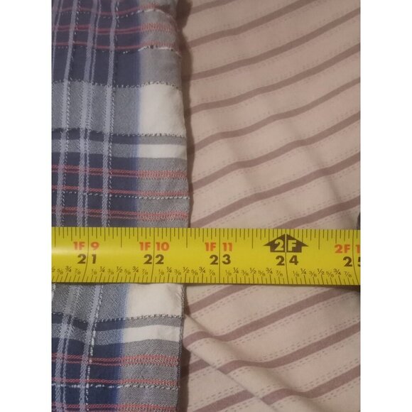 Tommy Bahama Shirt Mens Large L Blue Plaid Silk Blend Button Up Short Sleeves - Picture 13 of 14